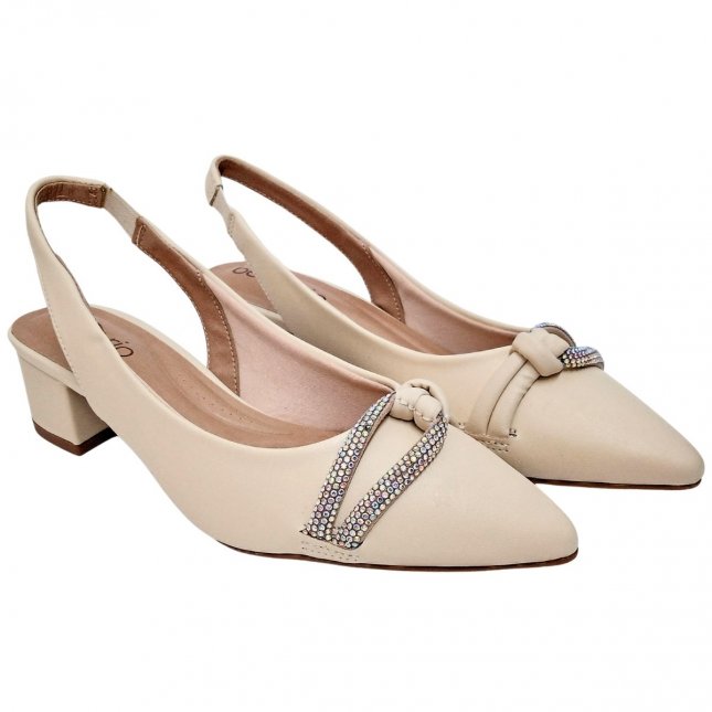 Salto Baixo Sapatos Femininos Beira Rio 2018 Sapato Sling Back