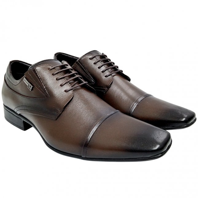 Sapato Social de Cadarço e Em Couro Jota Pé 40115