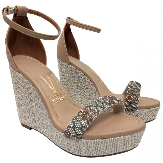Vedula Espadrille Wedge Sandals Open Toe Leather Over The Ankle