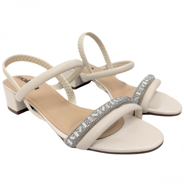 Sandália Salto Bloco Baixo Moleca