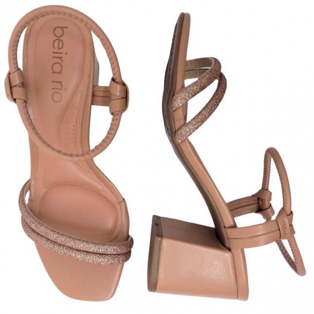 Salto Bloco Sandalia Beira Rio Salto Alto Sandália Salto Bloco - Main Image