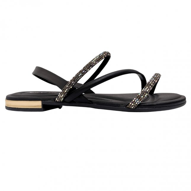 Sandália Rasteira Com Brilho Beira Rio