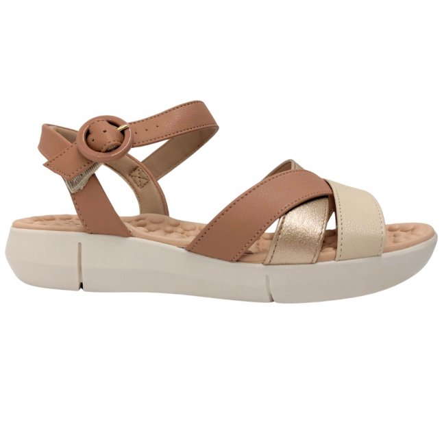 Sandália Anabela Baixa Conforto Modare