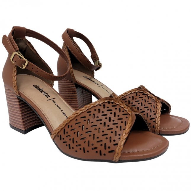 Bottero Mule Scarpin Caramelo Salto MÃ©dio Scarpin Mixage Meia