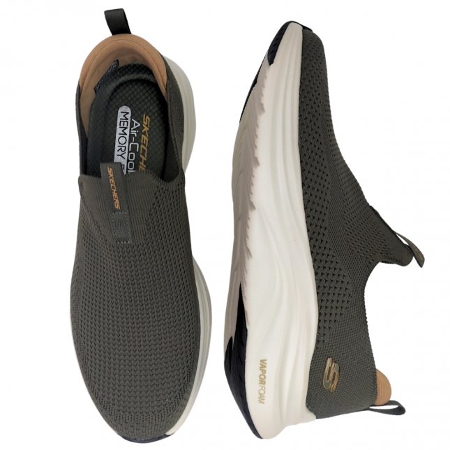 skc396 Tênis Masculino Calce Fácil Skechers Vapor Foam Covert 232629