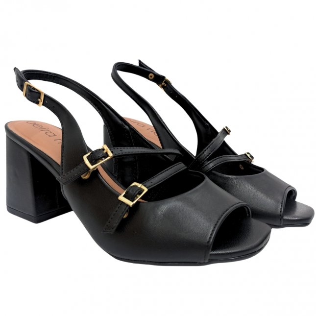 Sand Lia Birken Plataforma Preta Papete Zaxy SandÃ¡lia Anabela