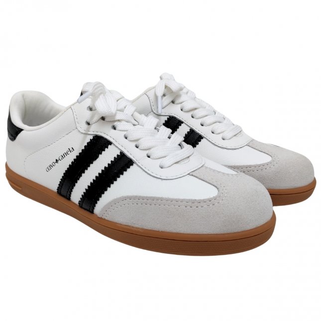 Nis Cravo TÃªnis Casual De Couro Feminino Cravo E Canela Tenis