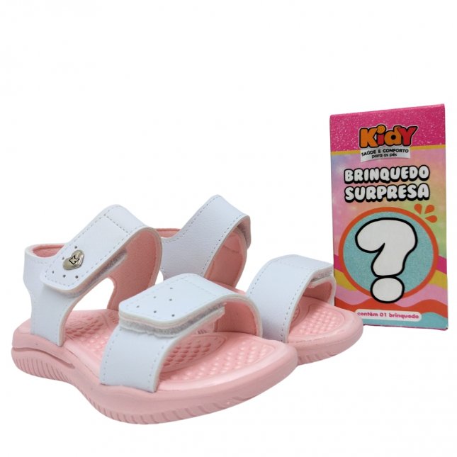 Sandália Infantil Menina Anatômica Kidy 192-1073 + Brinquedo