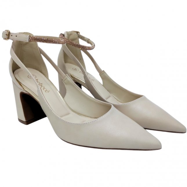 Sapato Salto Bloco Bico Fino Bebece T7021-223