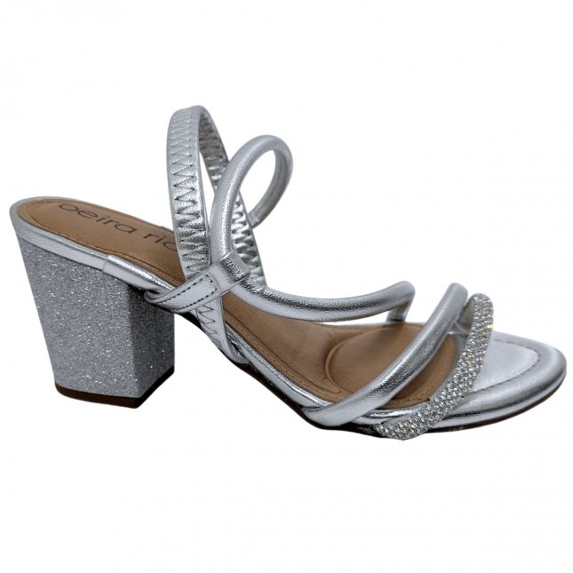 Sandália Social Salto Bloco Médio Beira Rio