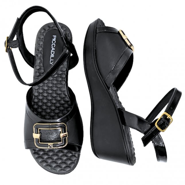 Sandália Feminina Conforto Anabela Piccadilly 540419