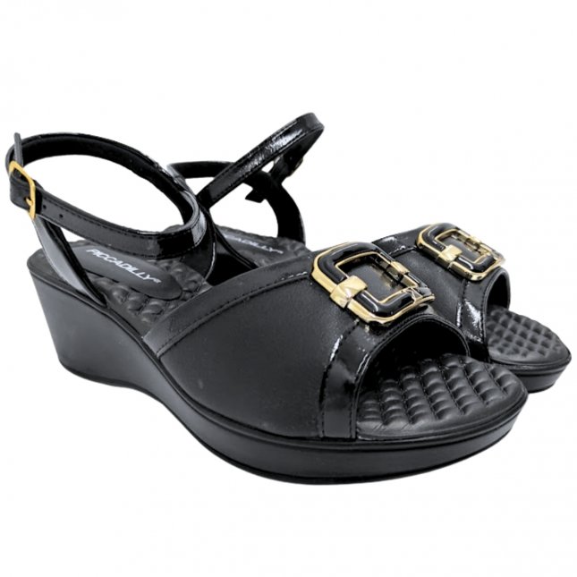 Sandália Feminina Conforto Anabela Piccadilly 540419