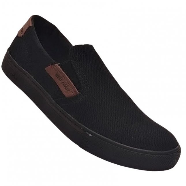 Sapatênis Masculino Phillip Canvas Iate Slip-on West Coast 203401 | Gold  Calçados