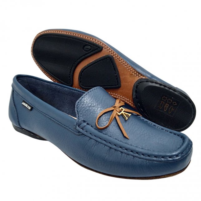 Couro Andacco Mocassim Andacco Masculino Sapatilha Mocassim Em