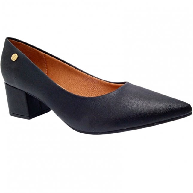 Bico Fino Vizzano Sapato Preto Sapato Feminino Chanel Bico Fino