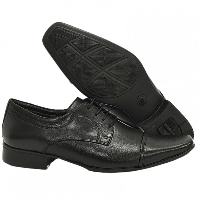 Sapato Social Masculino com Cadarço em Couro Jota Pé 77600 Gold