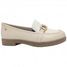 OHGA♡BIJOU MULE Mule Prata Off White Couro Bico Fino Jules - LOULLE