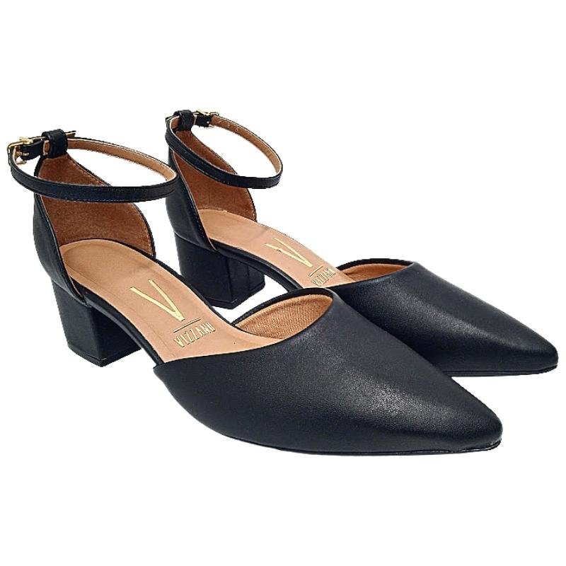 Sapato Social Bico Fino Vizzano 1220.317 - Preto