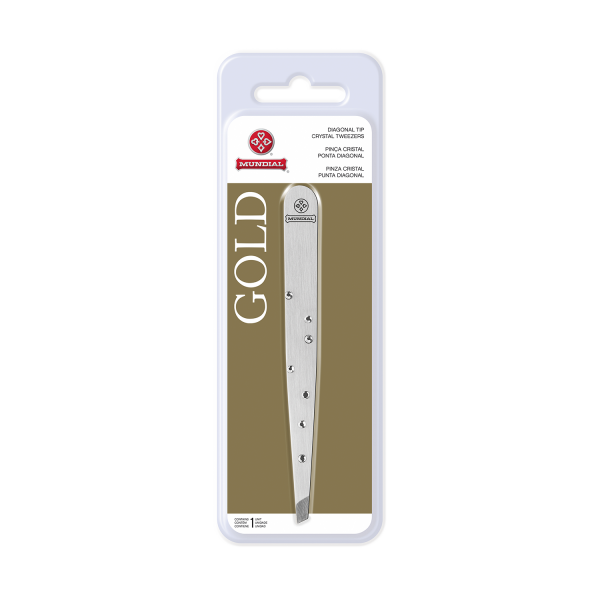 Pina Cristal Ponta Diagonal BC-397 Gold Mundial