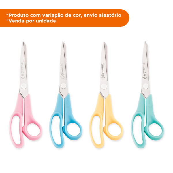 Tesoura Multiuso 762M 7.1/2 Fantasy 7 1/2'' Cor Mista Mundial