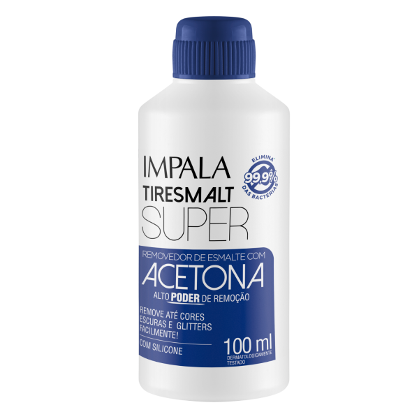 Removedor de Esmalte com Acetona Tiresmalt Impala Super 100ml