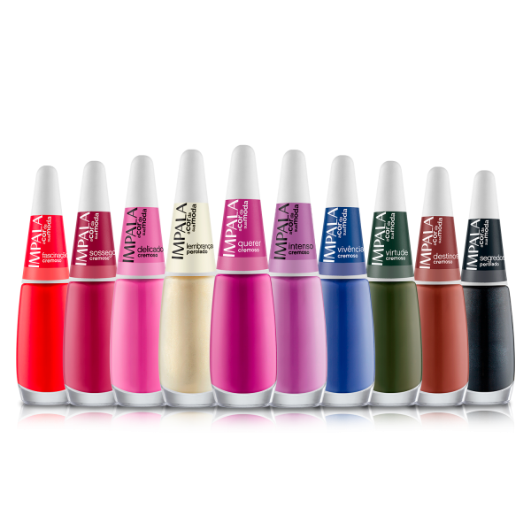 Coleção 10 Esmaltes Impala A Cor da Sua Moda 5ª Edição