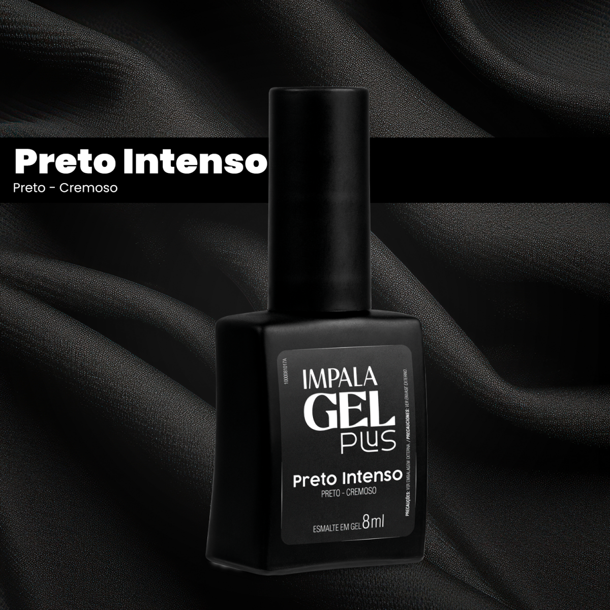 Esmalte Gel - Impala Gel Plus - Cremoso - Preto Intenso