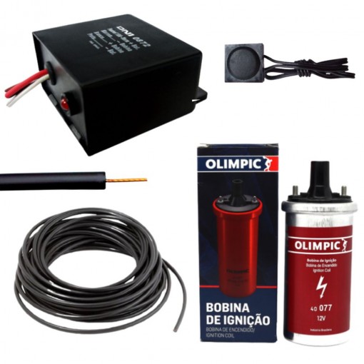 Kit Choque Em Boi 12 Volts Bobina + Rele + Botão + Cabo 10m