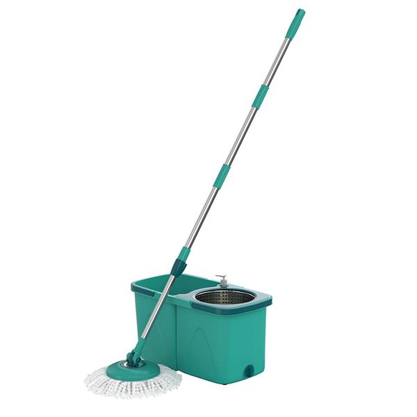 Balde Spin Mop 360 Pró Com Esfregão, Cesto Inox e Refil - Flash Limp