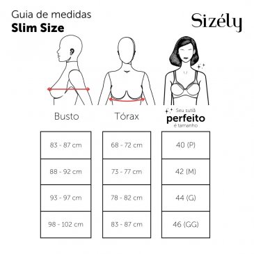 Sutiã copa C C3385IS C3385CIS - PRETO - Sizely Luxury Underwear