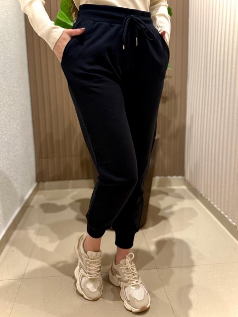 Calça Hering Feminina Moletom Preto Iria Calçados