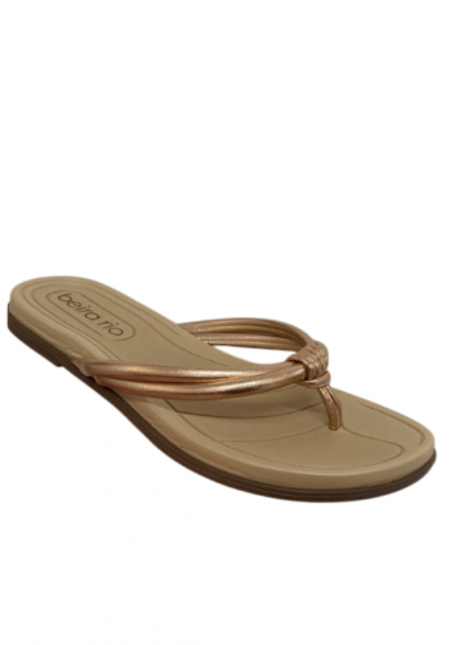 Sandália Beira Rio Ouro Rosado