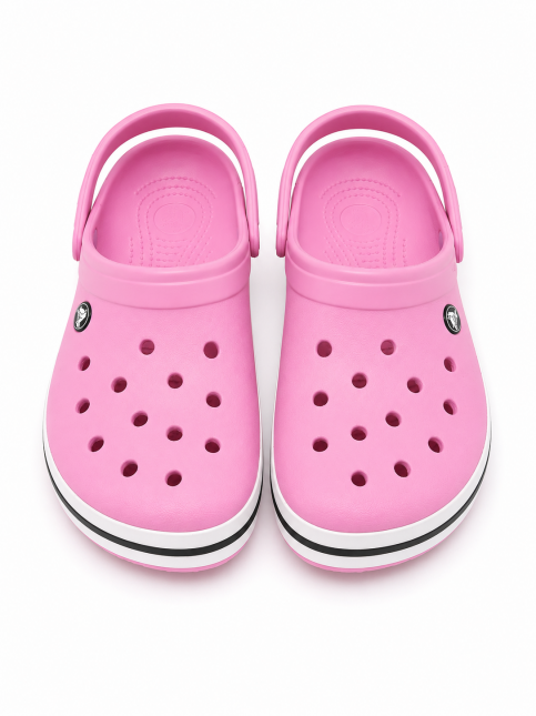 &TEAM KROSS ポスター Sandália Crocs Crocband Clog Pink Lemonade - Iria Calçados