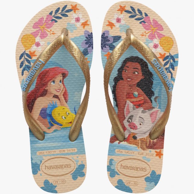 Chinelo Havaianas Kids Slim Princess Sandalia Havaiana Infantil