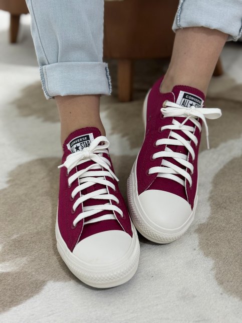 Tênis Converse All Star Cano Baixo Vermelho Frio