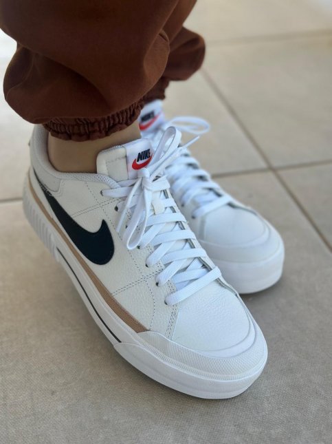 Tênis Nike Court Legacy Lift Branco/Pto/Nude