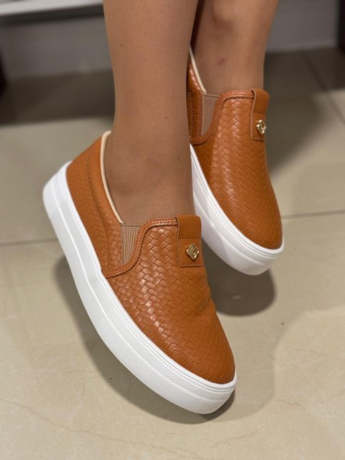 Tênis Slip On Bebecê Feminino Tresse Verano Iria Calçados