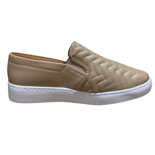 Tênis Slip On Vizzano Feminino Casual Bege Iria Calçados