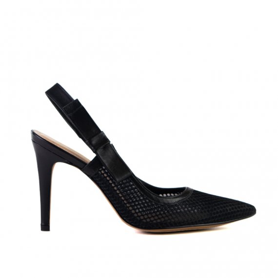 Scarpin Mesh Toscana Preto