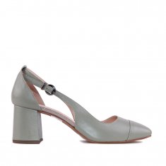 Imagem - Scarpin Feminino em Couro Cristal Salvia/Onix