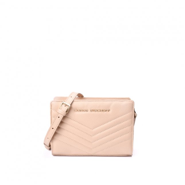 Bolsa Transversal Pequena Couro Nude Matelass