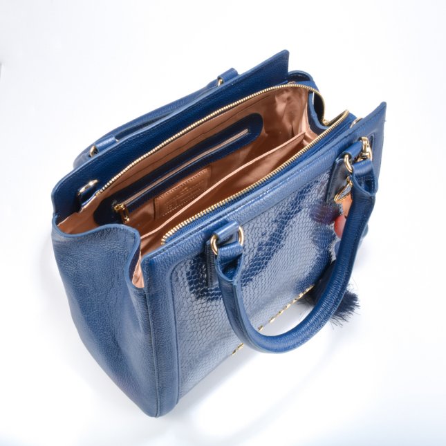 Bolsa Tote Montana com Bag Charm V23 Bischoff Sapatos, bolsas e