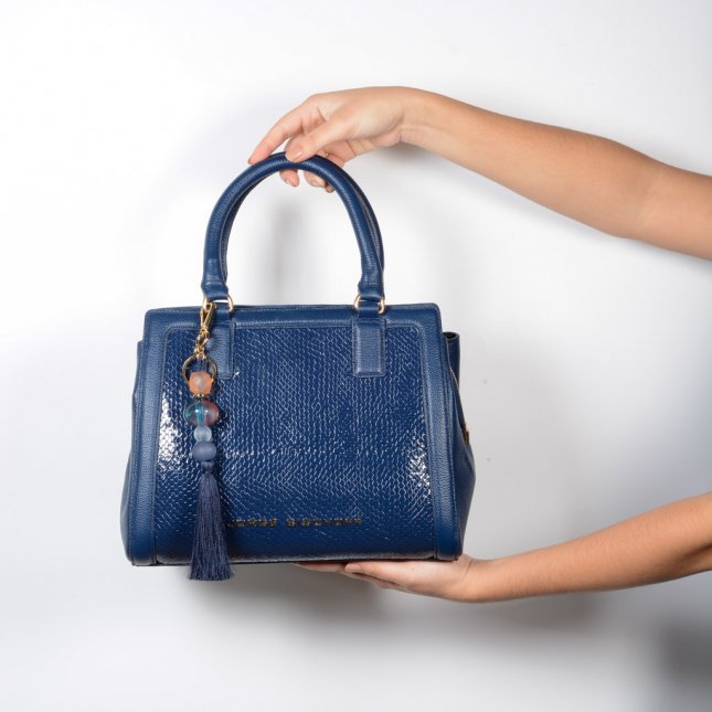 Bolsa Tote Montana com Bag Charm V23 Bischoff Sapatos, bolsas e