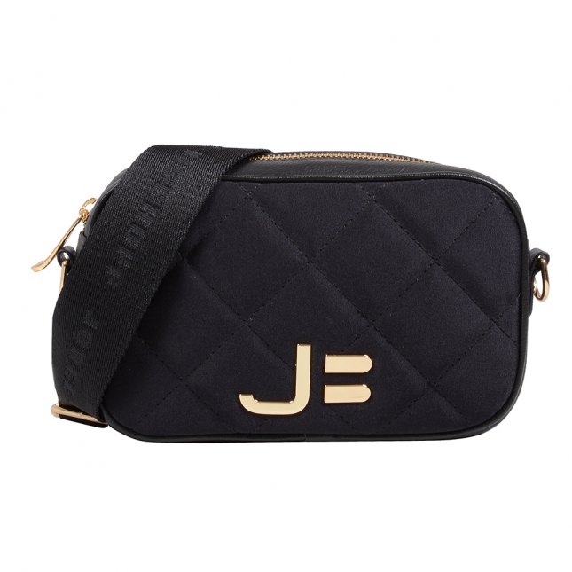 Clutch Tiracolo Tecido Matelassê Preto V20