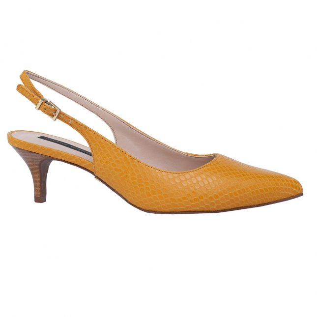 Slingback Snake Amarelo