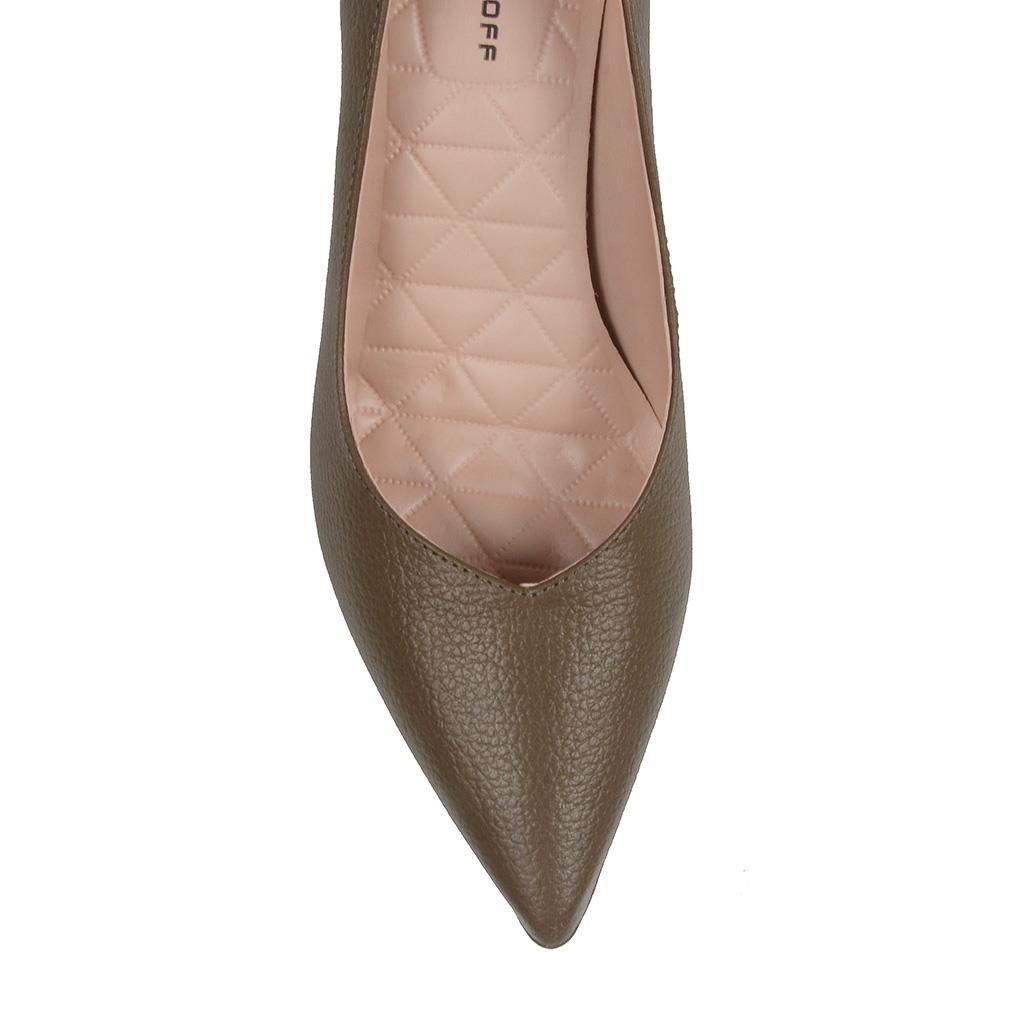 scarpin verde musgo
