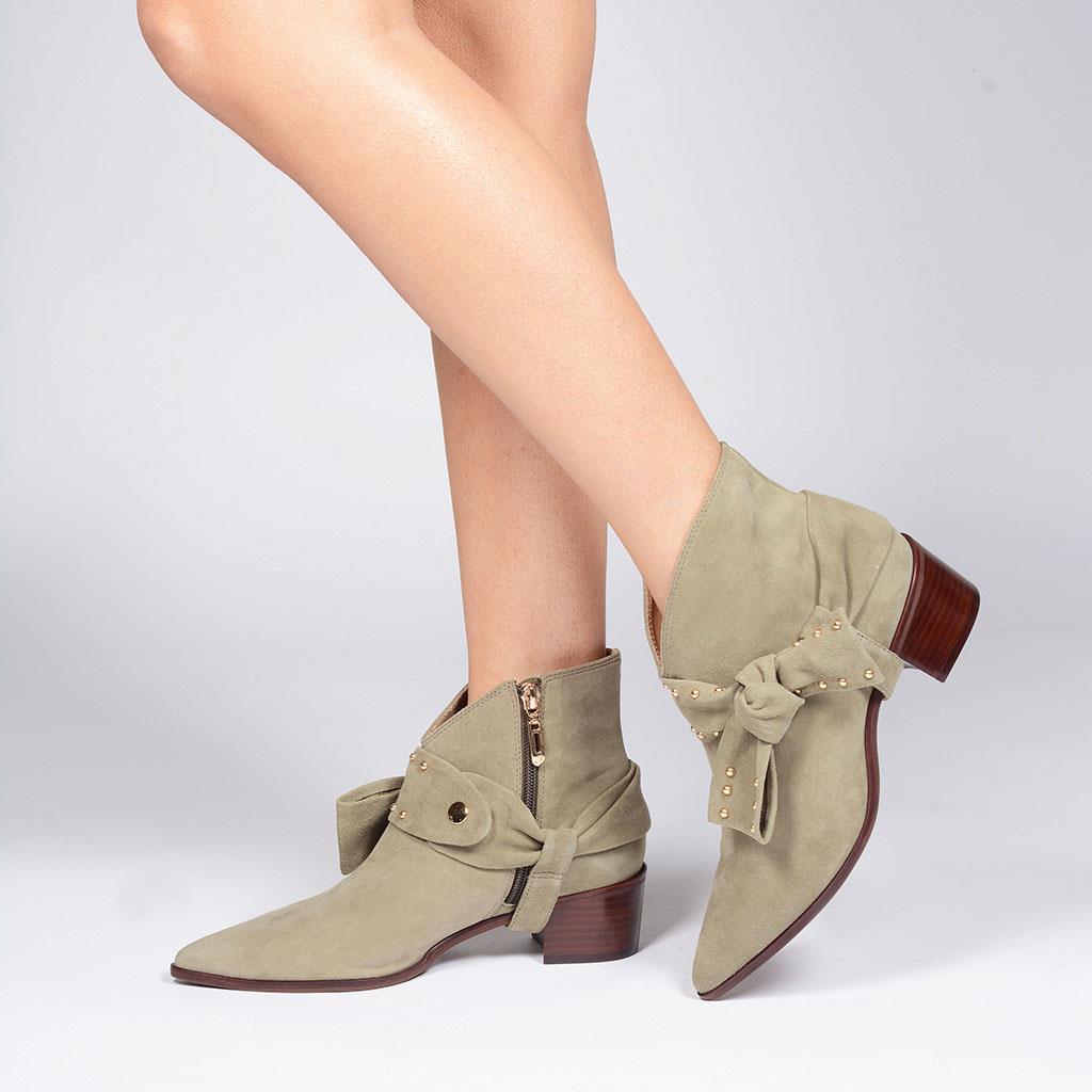 bota cano curto verde