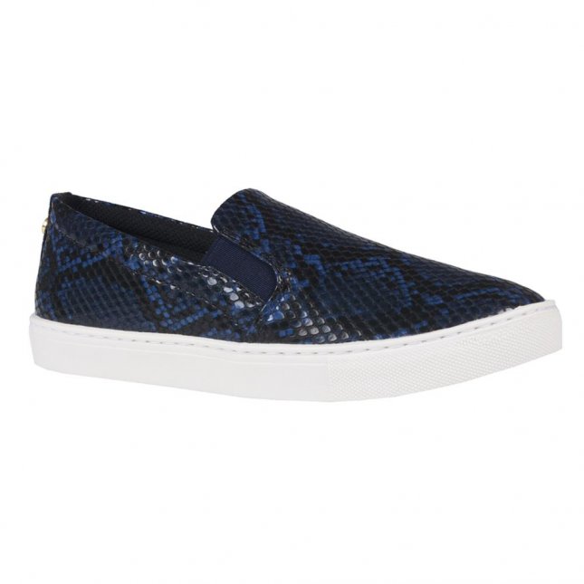 Tnis Slip On Snake Azul 