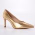 Scarpin Dourado Metalizado Salto Mdio Mandala JB Couro 2