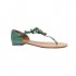 Rasteira Salom Green com Pedrarias V22